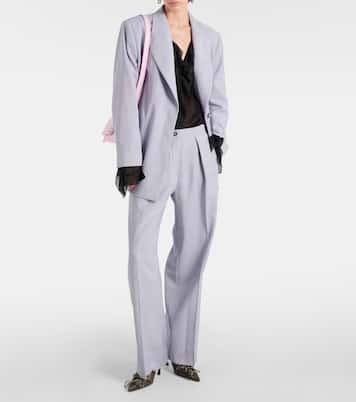 Blazer in misto lana con cintura | Acne Studios