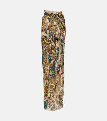 Papillon printed beach cover-up | Jean Paul Gaultier