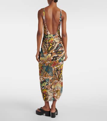 Papillon printed beach cover-up | Jean Paul Gaultier