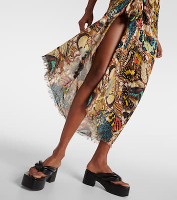 Papillon printed beach cover-up | Jean Paul Gaultier