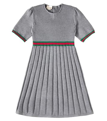 Kleid Web Stripe aus Wolle | Gucci Kids