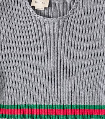 Kleid Web Stripe aus Wolle | Gucci Kids