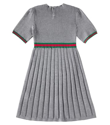 Kleid Web Stripe aus Wolle | Gucci Kids