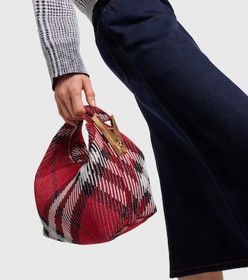Tote Peg Small aus Jacquard | Burberry