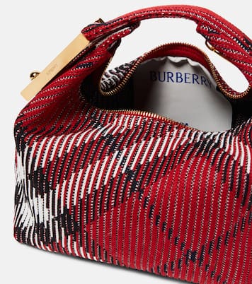Tote Peg Small aus Jacquard | Burberry