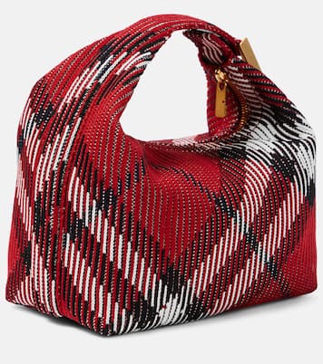 Tote Peg Small aus Jacquard | Burberry