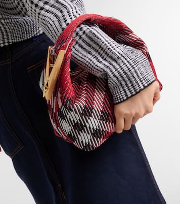 Tote Peg Small aus Jacquard | Burberry