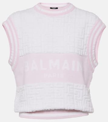 Top Monogram aus Strick | Balmain
