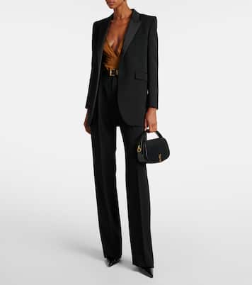 Body in mussola di misto seta | Saint Laurent