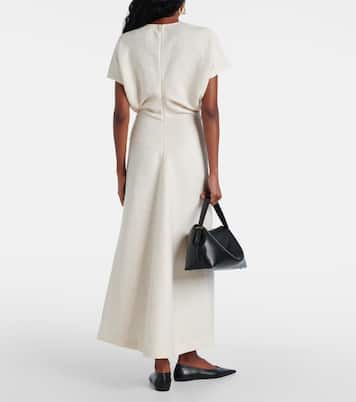Vestido largo drapeado | Toteme
