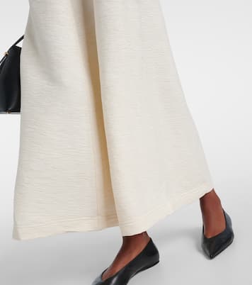 Vestido largo drapeado | Toteme