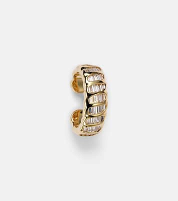 Boucle d'oreille unique Zoe en or 18 ct et diamants | Anita Ko