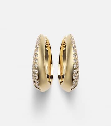 Boucles d'oreilles réversibles en or 18 ct et diamants | Anita Ko