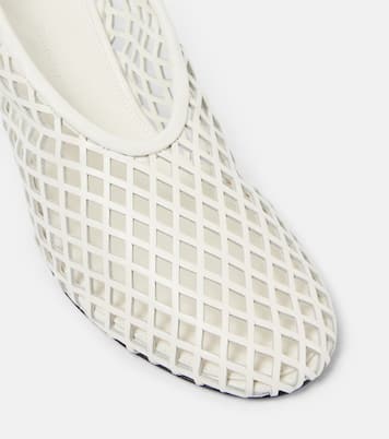 Pumps slingback Tee in mesh di pelle | Proenza Schouler