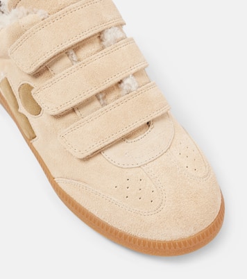 Sneakers Beth in pelle con shearling | Isabel Marant