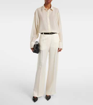 Camicia in lana trasparente | Toteme