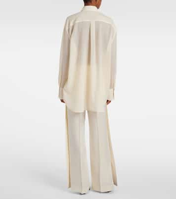 Camicia in lana trasparente | Toteme