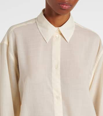 Camicia in lana trasparente | Toteme
