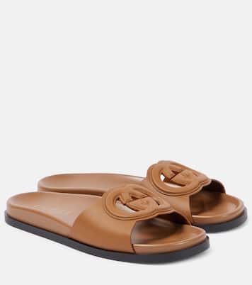 Pantoletten Gucci Cut aus Leder | Gucci