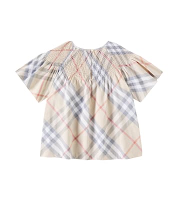Top KG5 Cali in cotone a quadri | Burberry Kids
