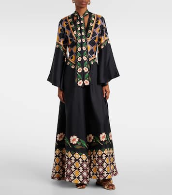 Abito lungo Magnifico in twill di seta | La DoubleJ