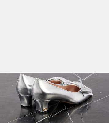 Pumps Bowow 45 in pelle metallizzata | Valentino Garavani