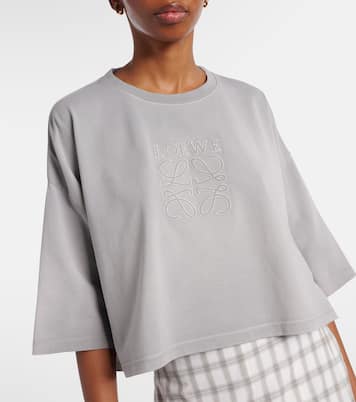 Cropped-Top aus Baumwoll-Jersey | Loewe