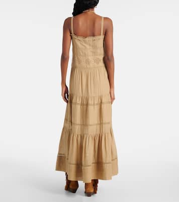 Abito lungo Divine in cotone con pizzo | Marant Etoile