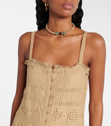 Abito lungo Divine in cotone con pizzo | Marant Etoile