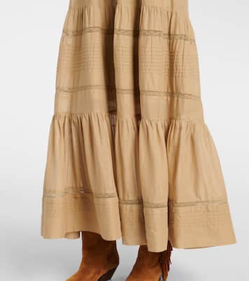 Abito lungo Divine in cotone con pizzo | Marant Etoile