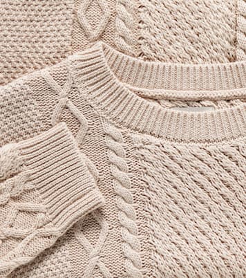 Pullover Romaine in cotone a trecce | Donsje