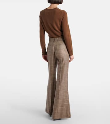 Stevens wool-blend flared pants | Joseph