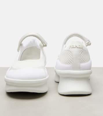 Wavy mesh Mary Jane flats | Prada