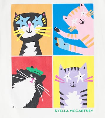 Camiseta de jersey de algodón estampada | Stella McCartney Kids