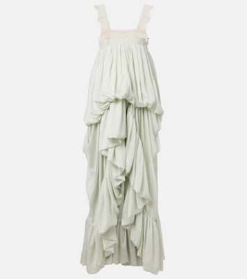 Abito da cocktail in seta con pizzo | Chloé