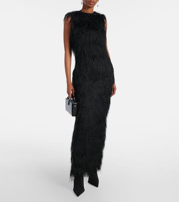 Fringe open-back maxi dress | Entire Studios