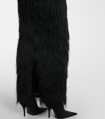 Fringe open-back maxi dress | Entire Studios