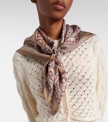 Paisley silk twill scarf | Chloé