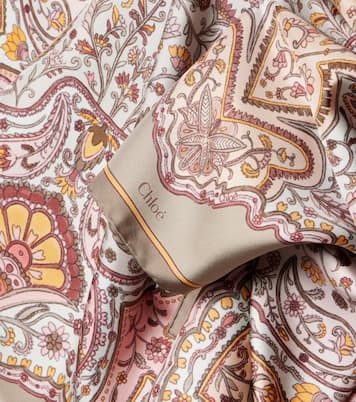 Paisley silk twill scarf | Chloé