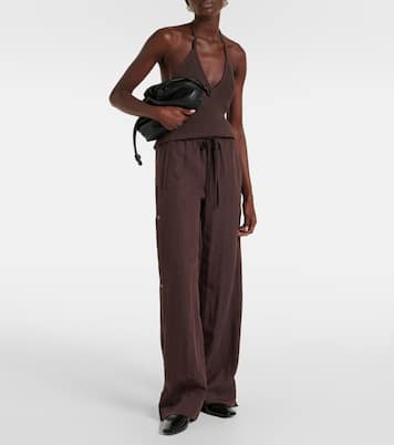 Slit-detail wide-leg pants | Vince