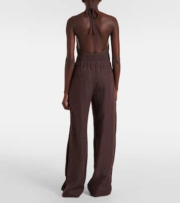 Slit-detail wide-leg pants | Vince