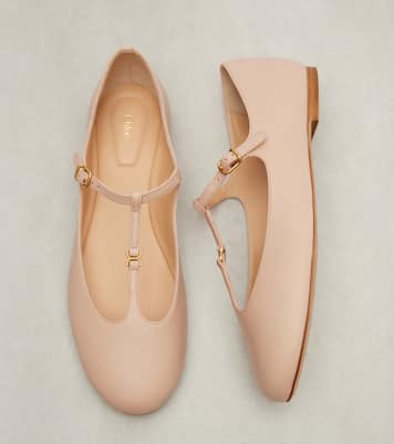 Marcie leather Mary Jane flats | Chloé