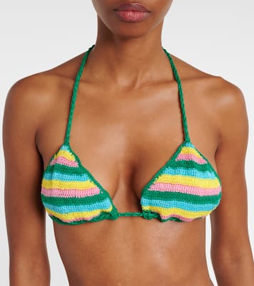 Top bikini Gabrielle in crochet di cotone | Anna Kosturova