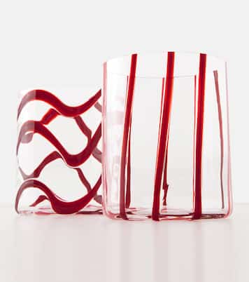 Cyrus Set of 2 glass tumblers | NasonMoretti