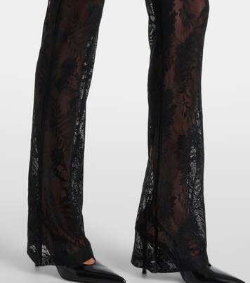 Lace flared pants  | Norma Kamali