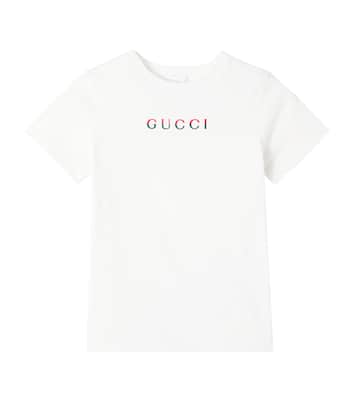 Camiseta de jersey de algodón con logo | Gucci Kids