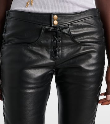 Cyerra low-rise leather pants | Isabel Marant