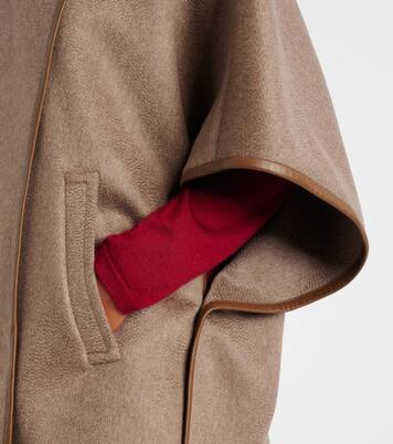 Cape Corsaro en cachemire et cuir | Max Mara