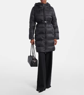 Belted quilted down coat | Max Mara
