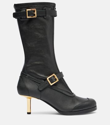 Aviator leather boots | Sacai
